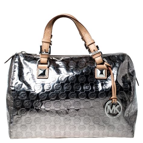 handtaschen sale michael kors|Michael Kors silver satchel handbag.